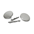Metal buttons with clips