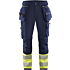 Hi-vis 4-way-stretch trousers