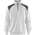 Half-zip 2-tone sweatshirt