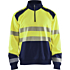 High vis sweatshirt with half zip