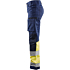 Ladies high vis trousers with stretch