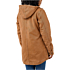 Loose fit weathered duck coat