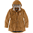 Loose fit weathered duck coat