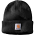 Rib knit acrylic hat