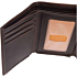 Oil tan leather trifold wallet