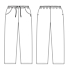 Unisex Pants w. elastic in waist, Club-Classic 