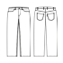 Trousers w. jeans look, Club-Classic