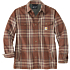 Relaxed fit heavyweight flannel sherpa-lined shirt jac