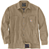 Rugged flex® relaxed fit canvas fleece-lined snap-front shirt jac