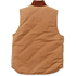 Relaxed fit firm duck insulated rib collar vest