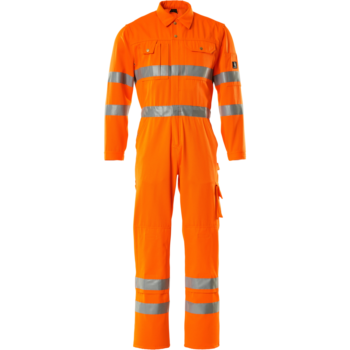 Boilersuit with kneepad pockets