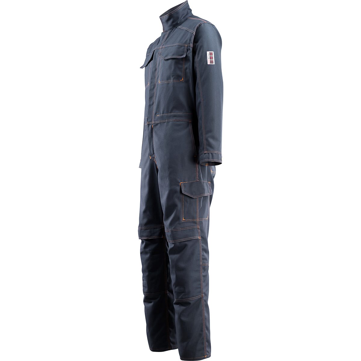 Boilersuit with kneepad pockets
