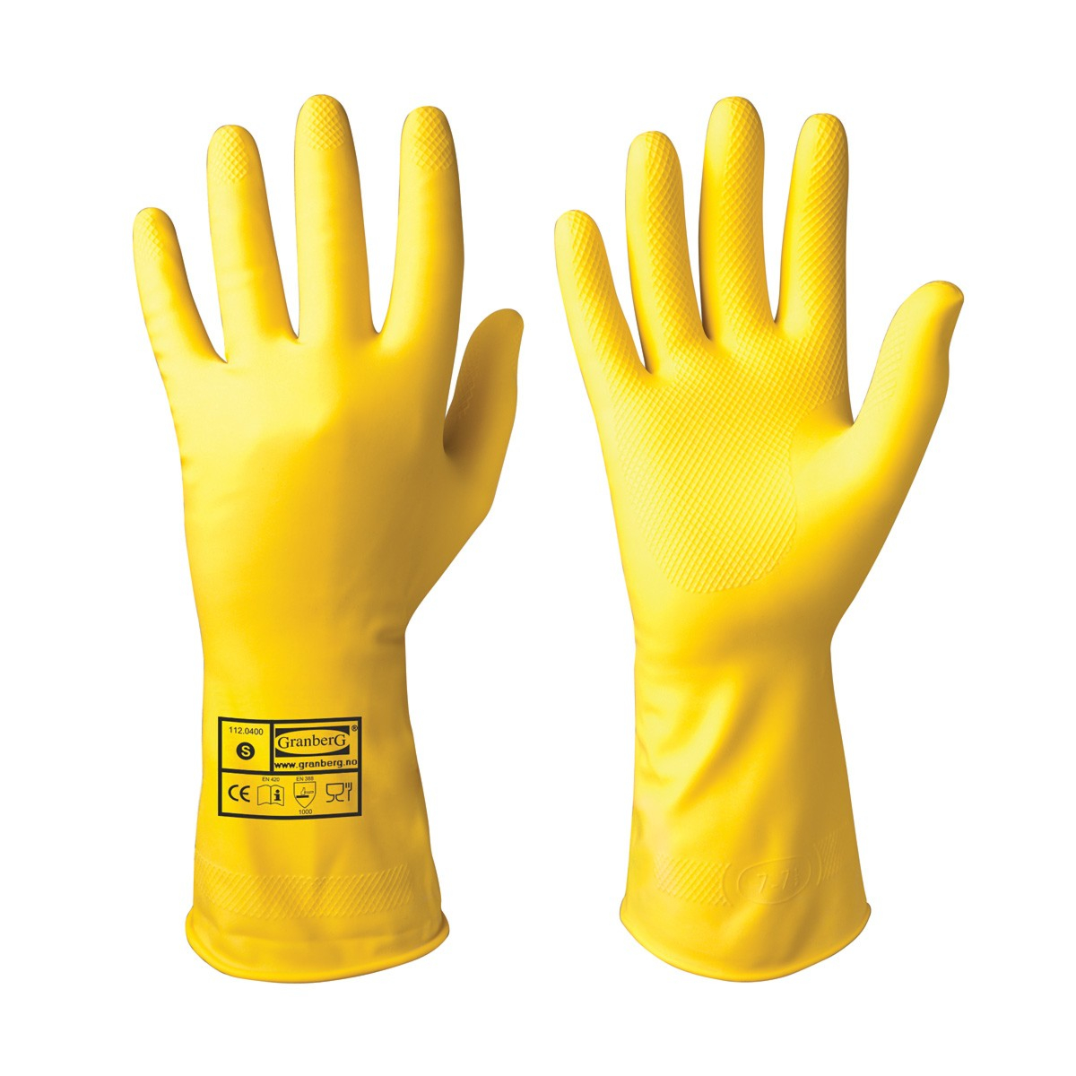 Latex Household Gloves, 12 Pair