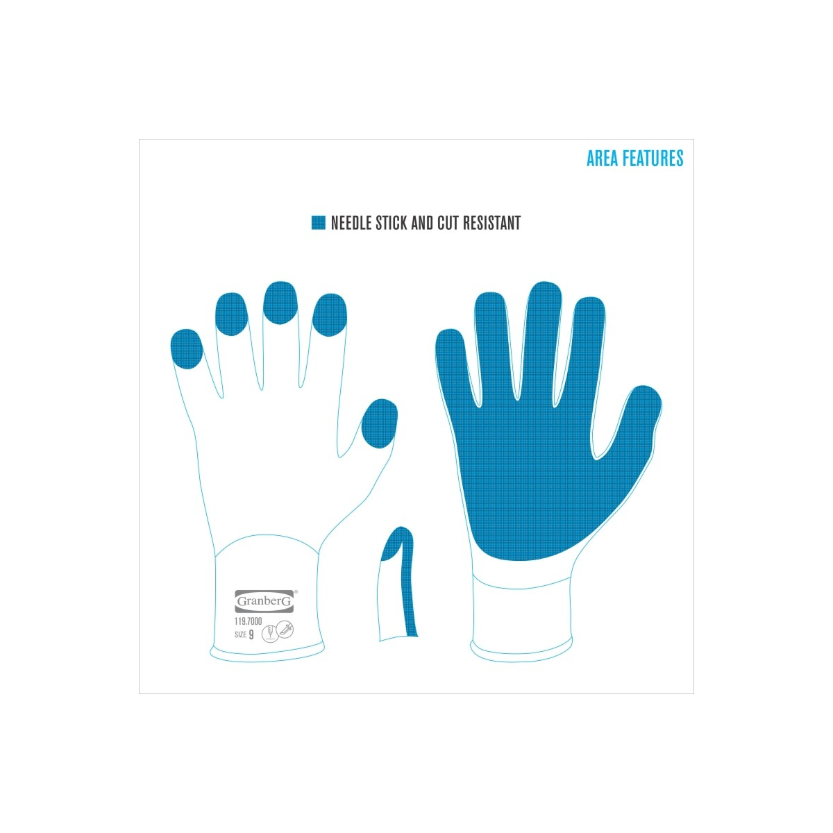 Needle Resistant Gloves, 6 Pair