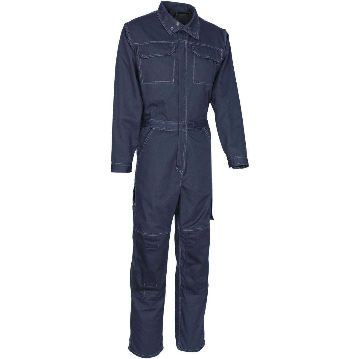 Boilersuit with kneepad pockets