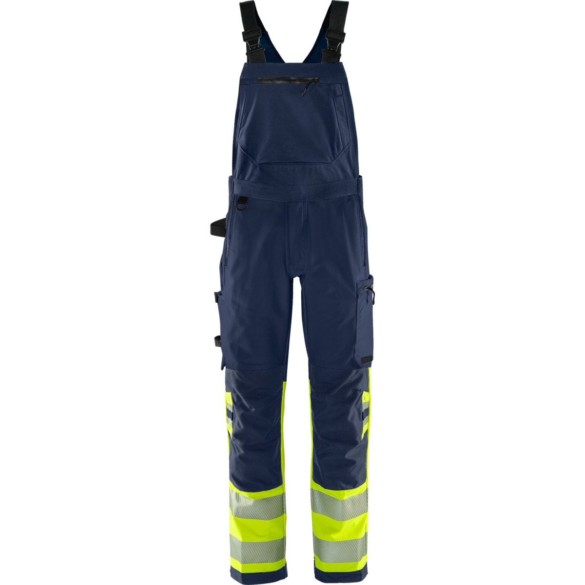 High vis Green stretch bib'n'brace class 1 1032 GSTP