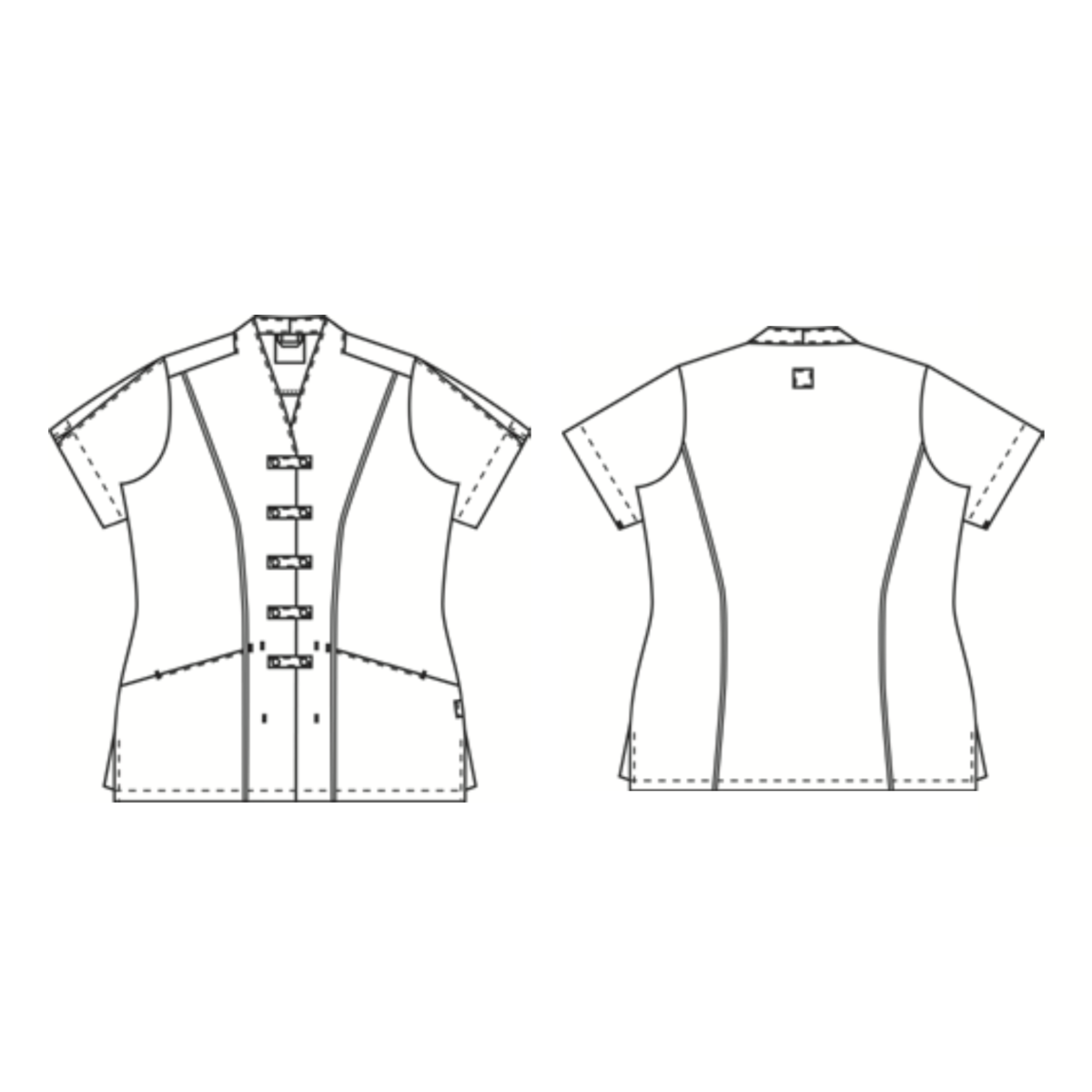 Ladies' tunic w. stretch, Wellness