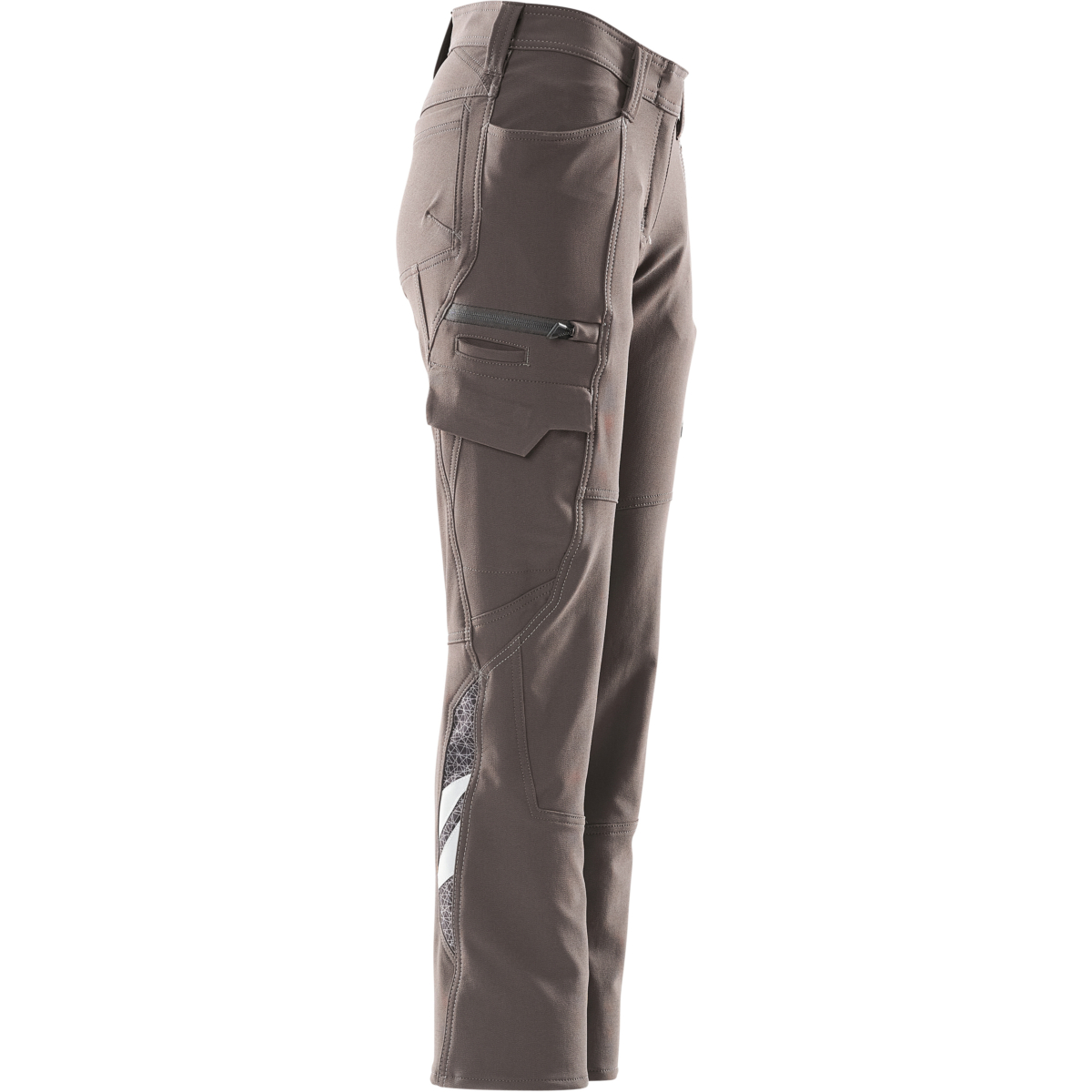 Trousers with thigh pockets