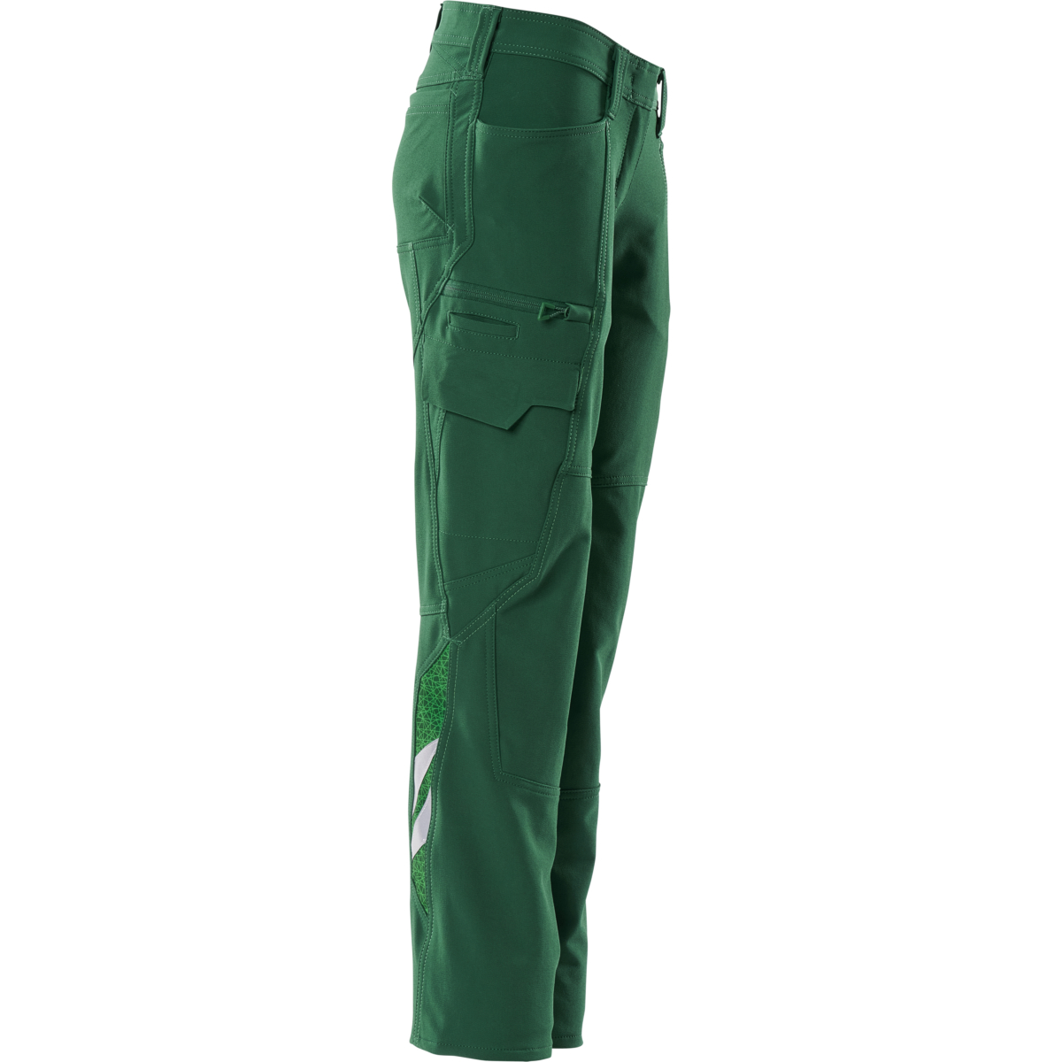 Trousers with thigh pockets