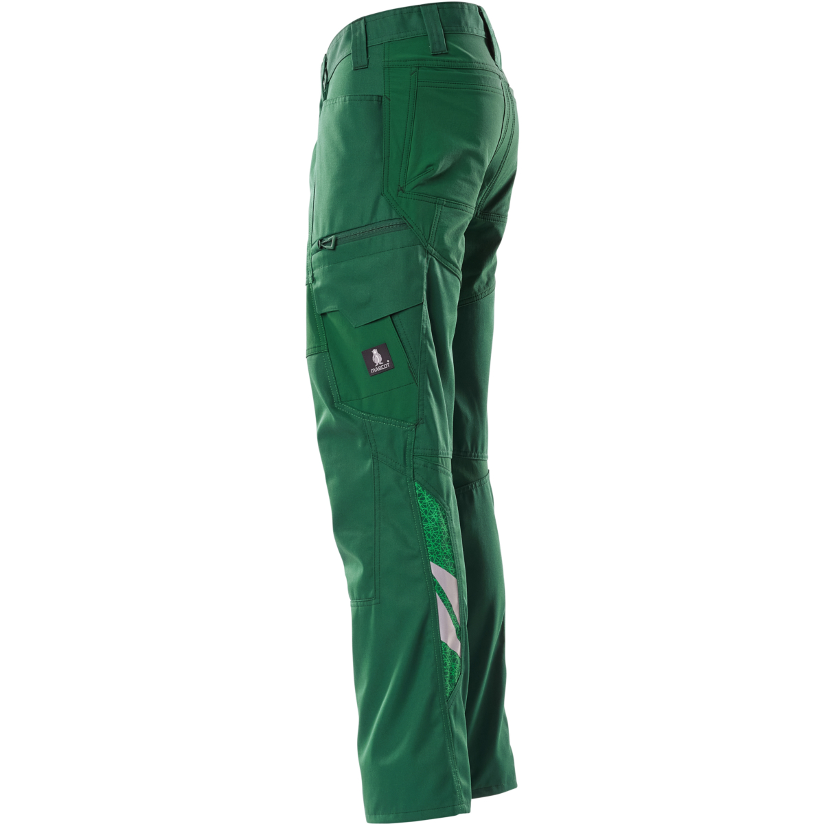 Trousers with thigh pockets