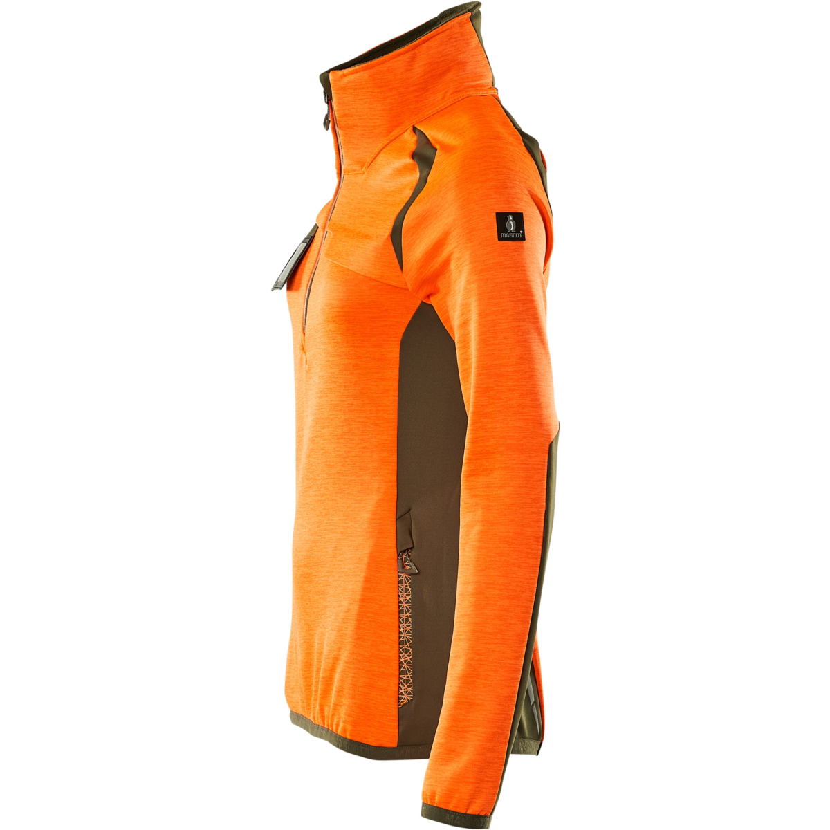 Fleece jumper with half zip