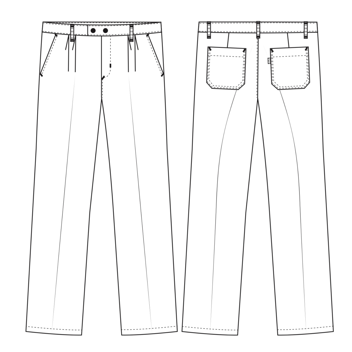  Classical men Classical men's trousers with pleats, Club-Classic