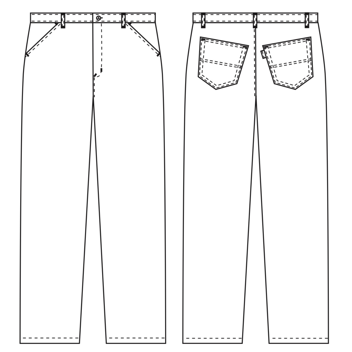  Trousers w. stretch and jeans look, Club-Classic