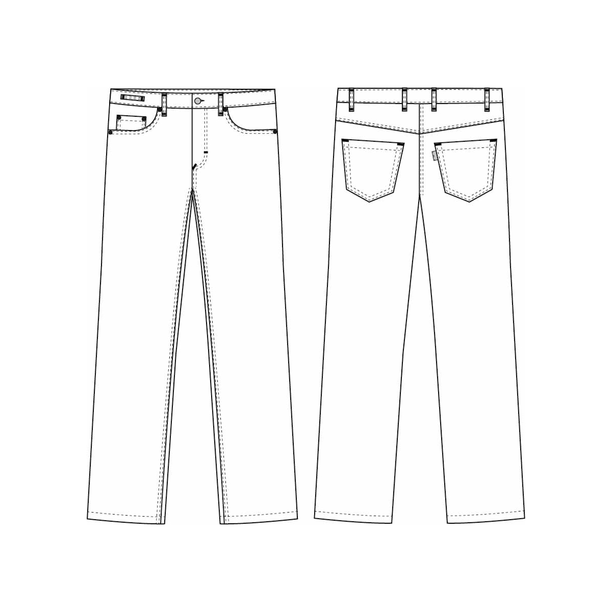 Jeans w. extra length, Harmony