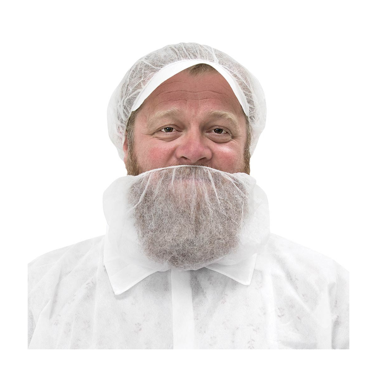 Beard cover, white, 100 Pack