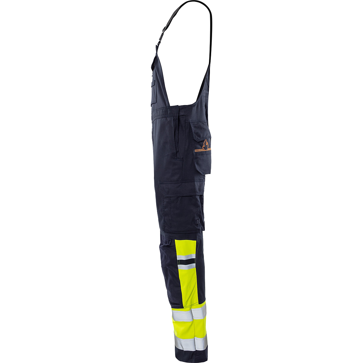 Flamestat high vis stretch bib'n'brace class 1 2168 ATHF