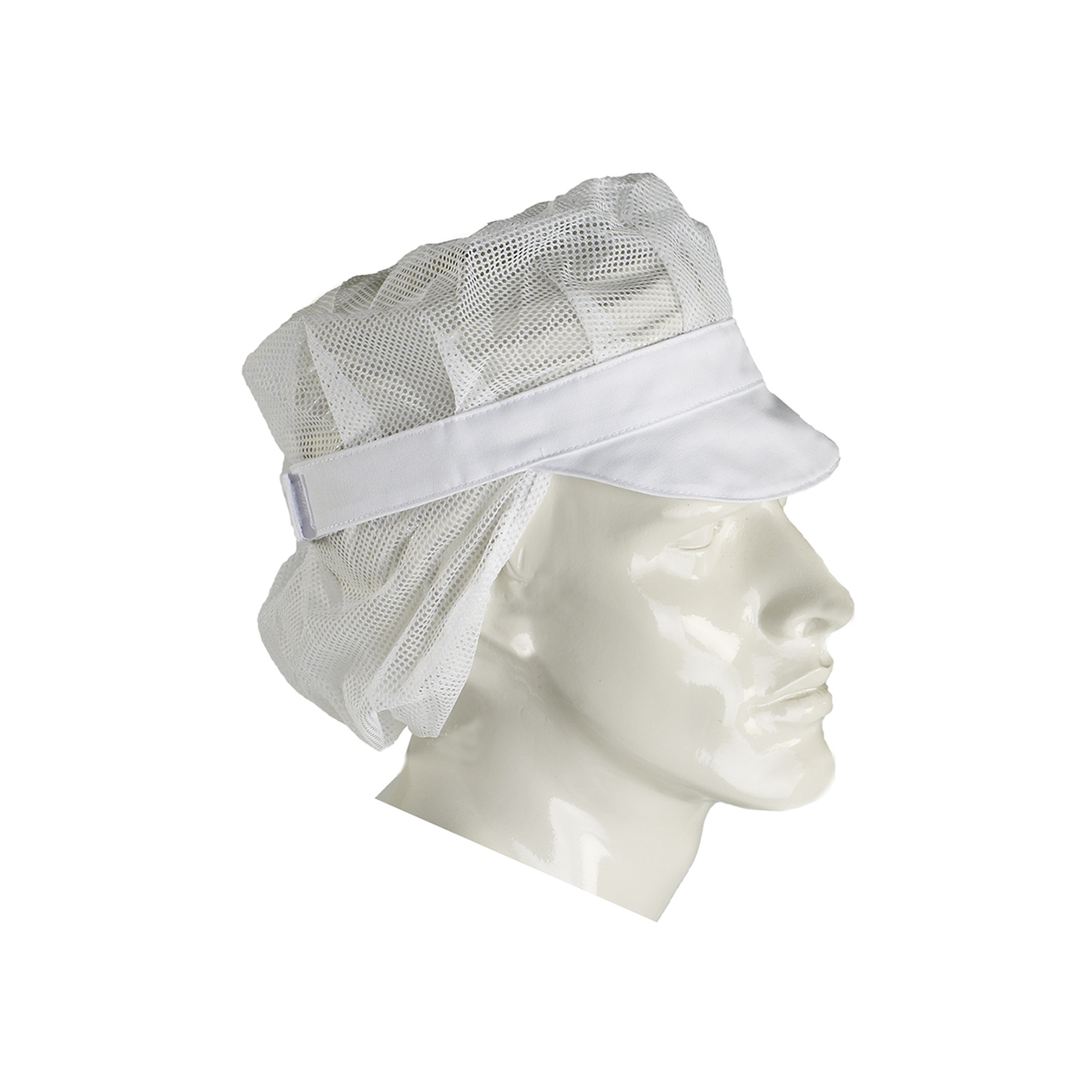 Cap with hairnet and hairnet bag