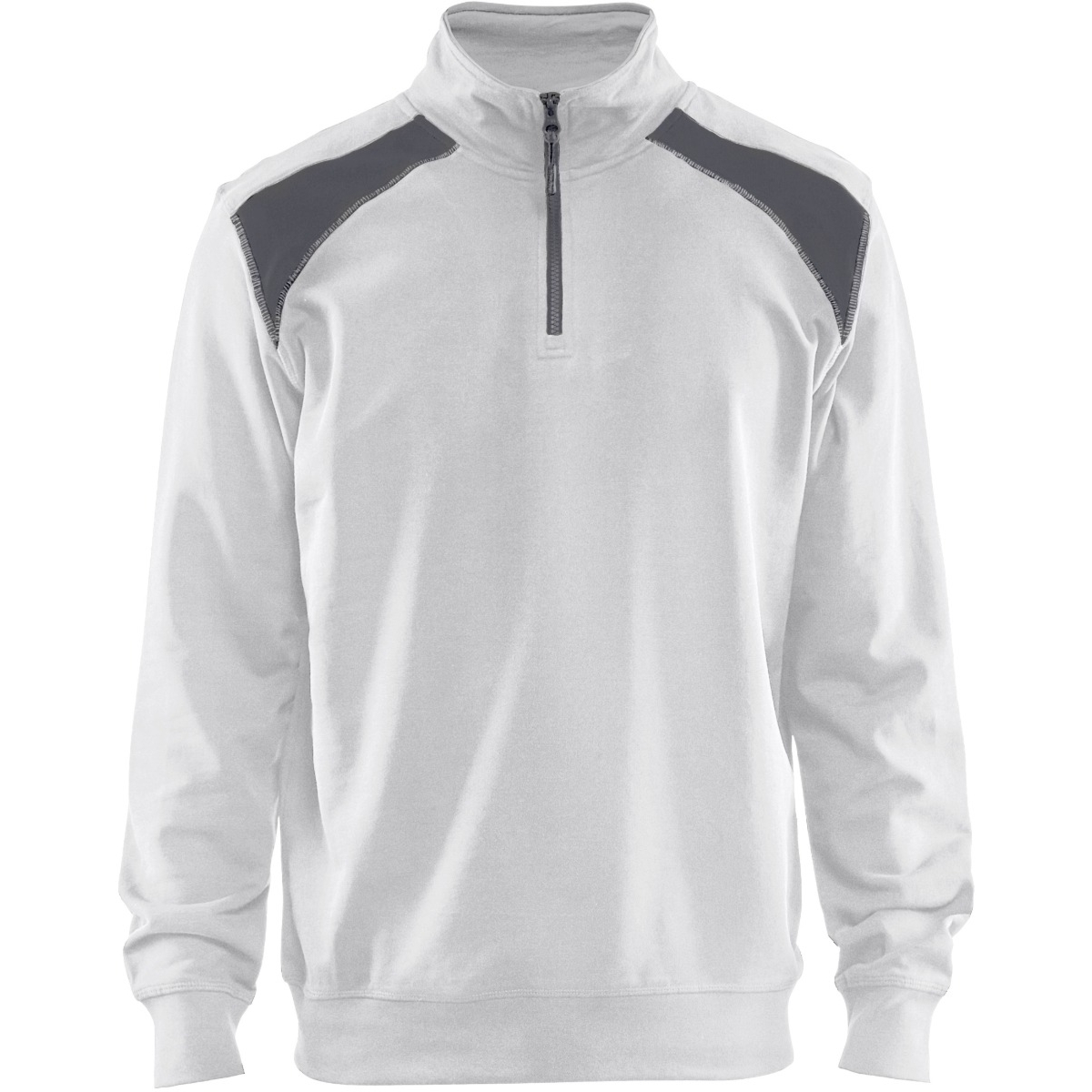 Half-zip 2-tone sweatshirt