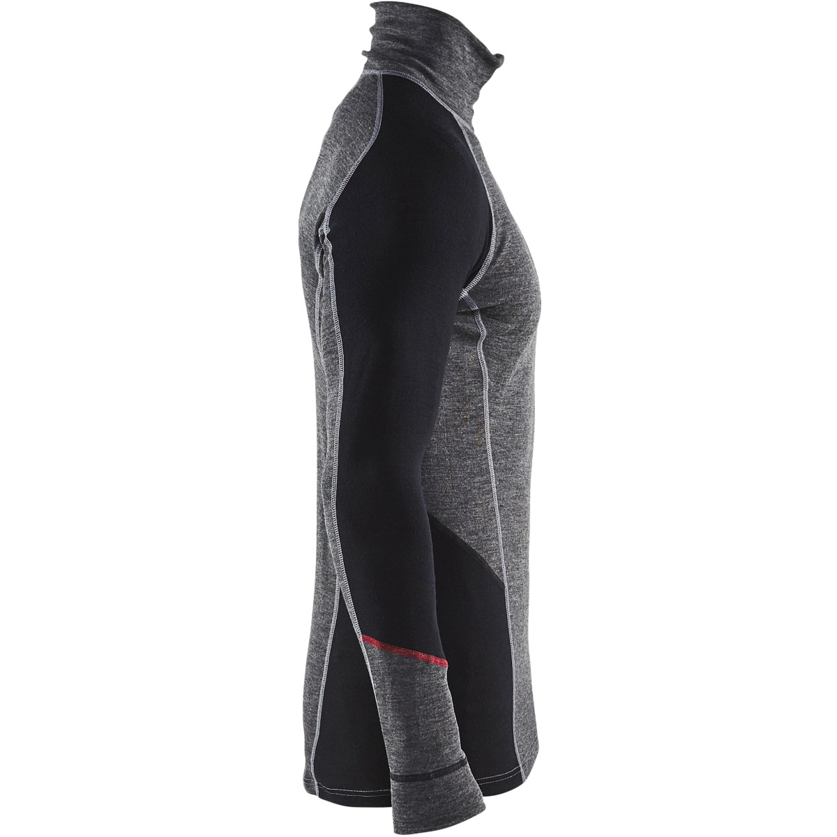 Underwear zip-neck top XWARM, 100% Merino