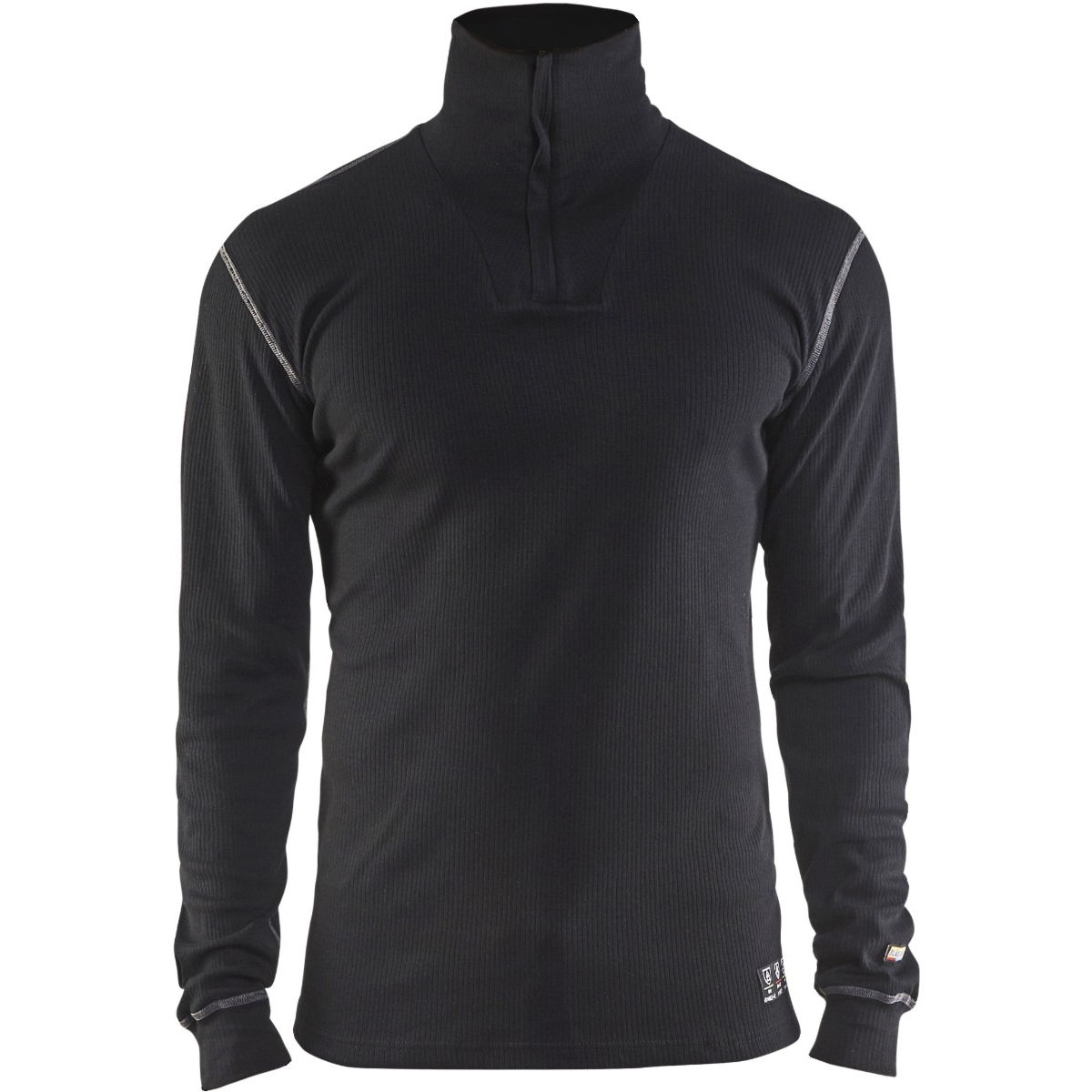 Flame retardant underwear top half zip