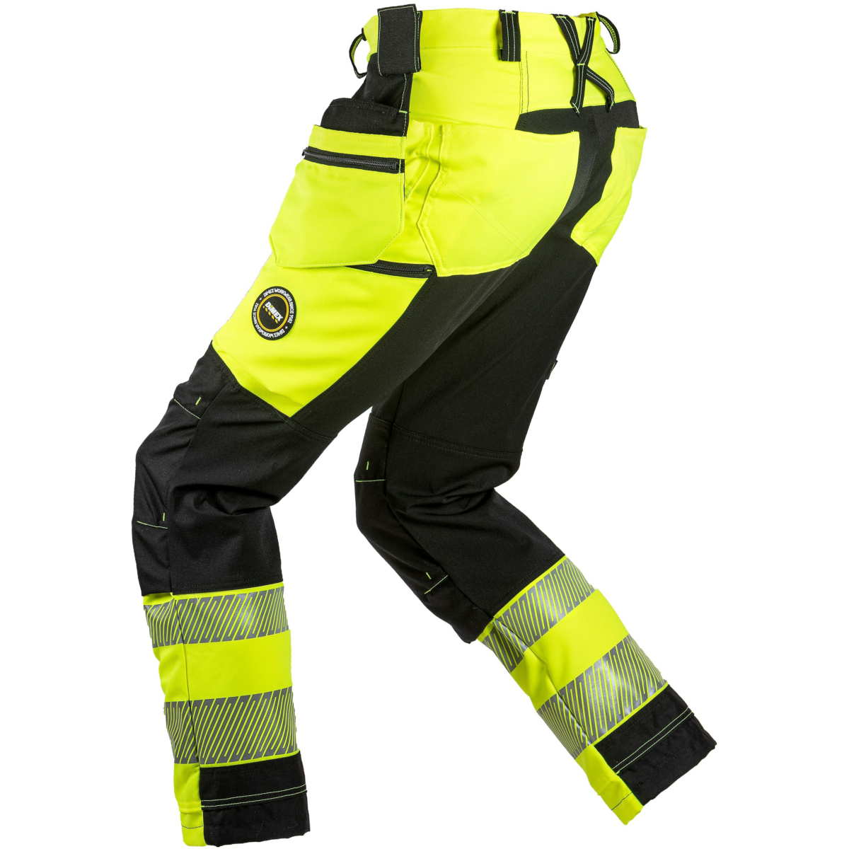 Superstretch trousers with hanging pockets 6085Y