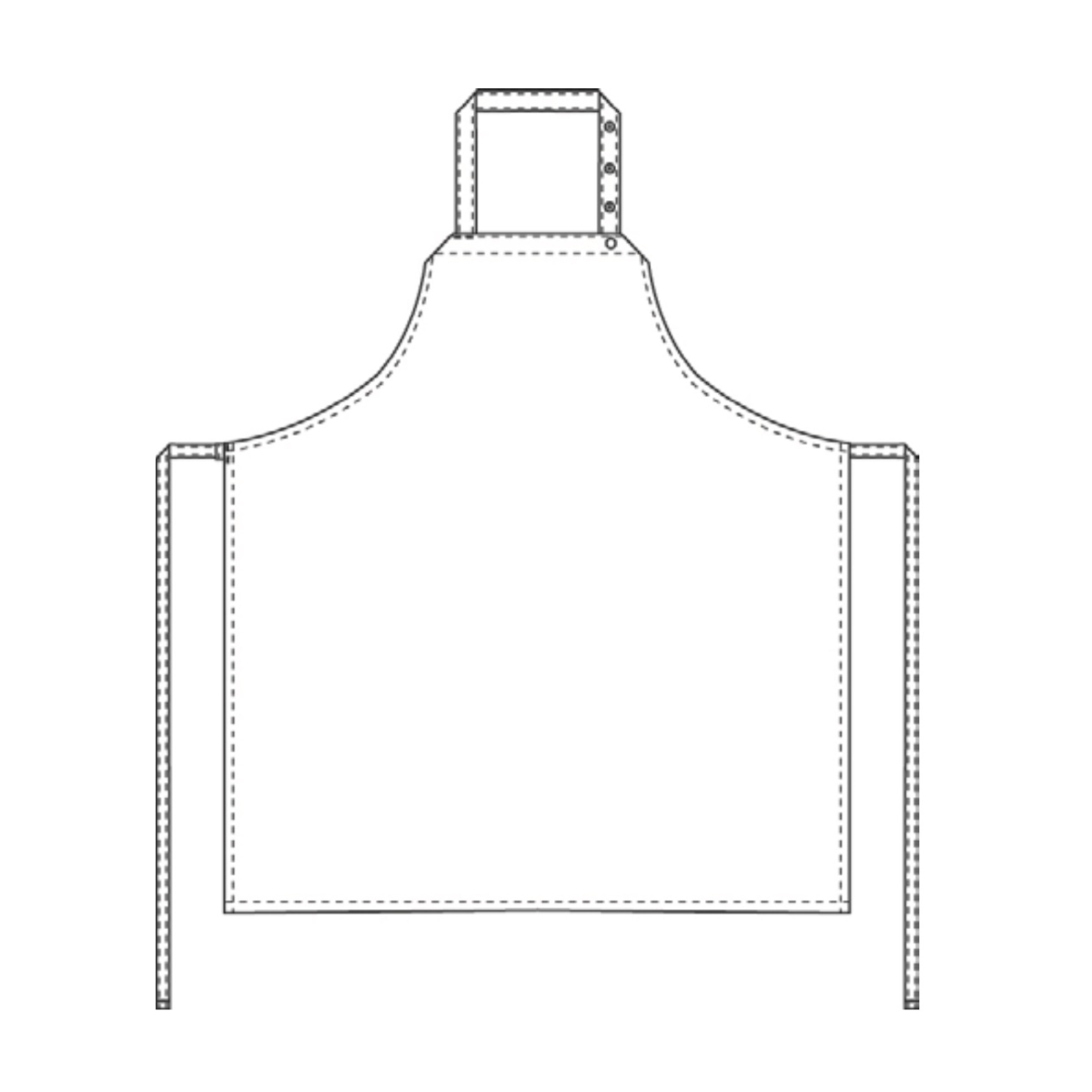 Apron without pocket, All-over