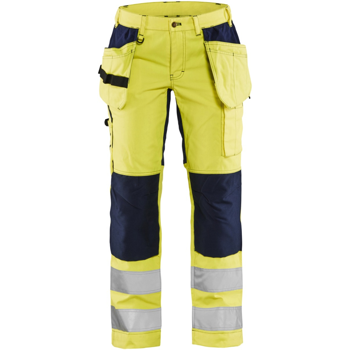 Ladies high vis trousers with stretch