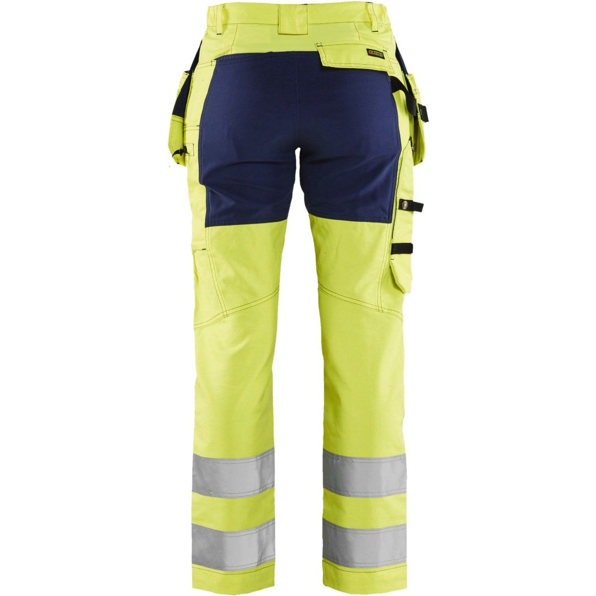 Ladies high vis trousers with stretch