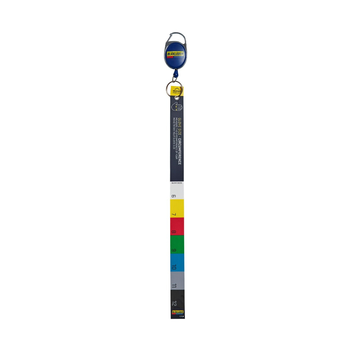 Tape measure for gloves