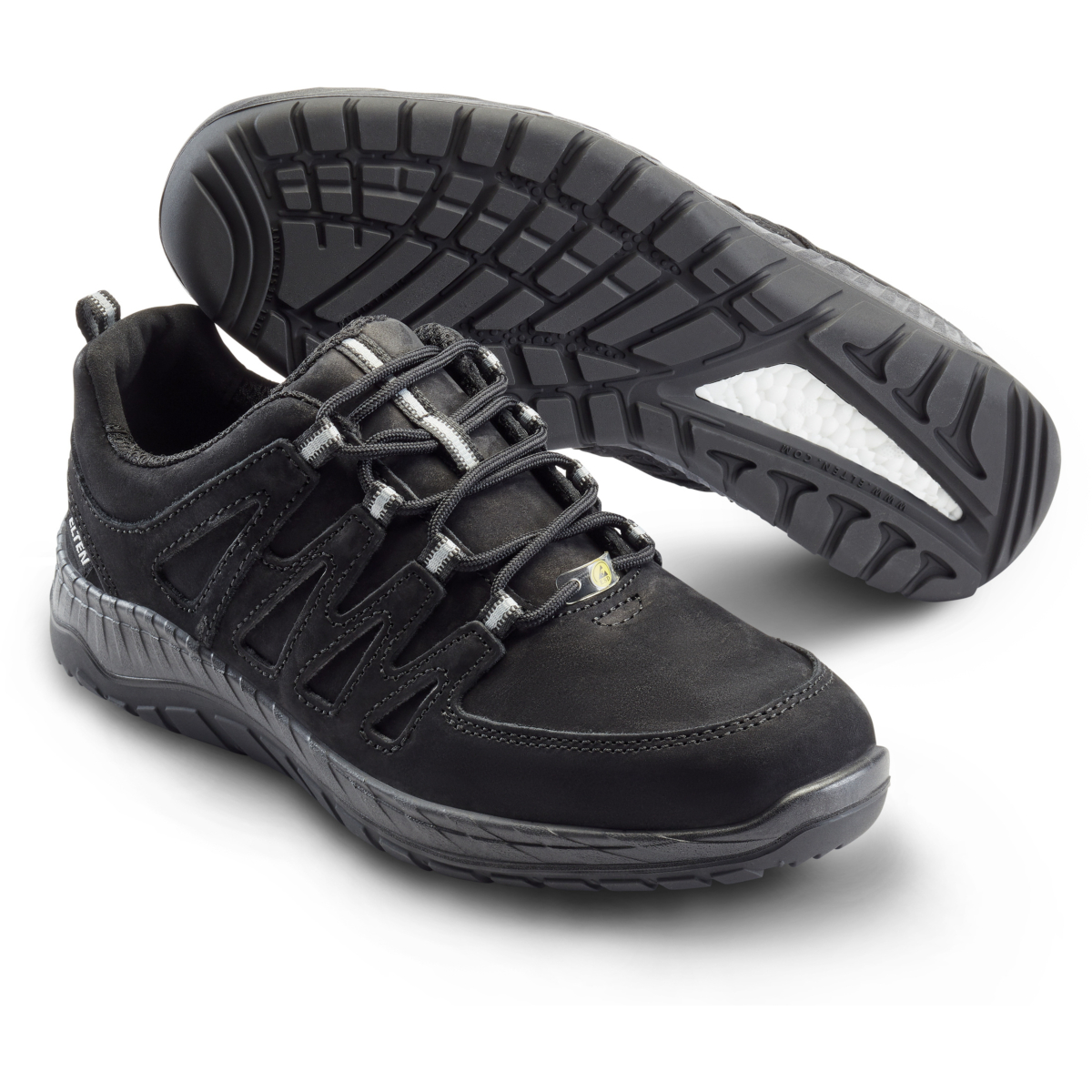  929563 Maddox Black Leather Low