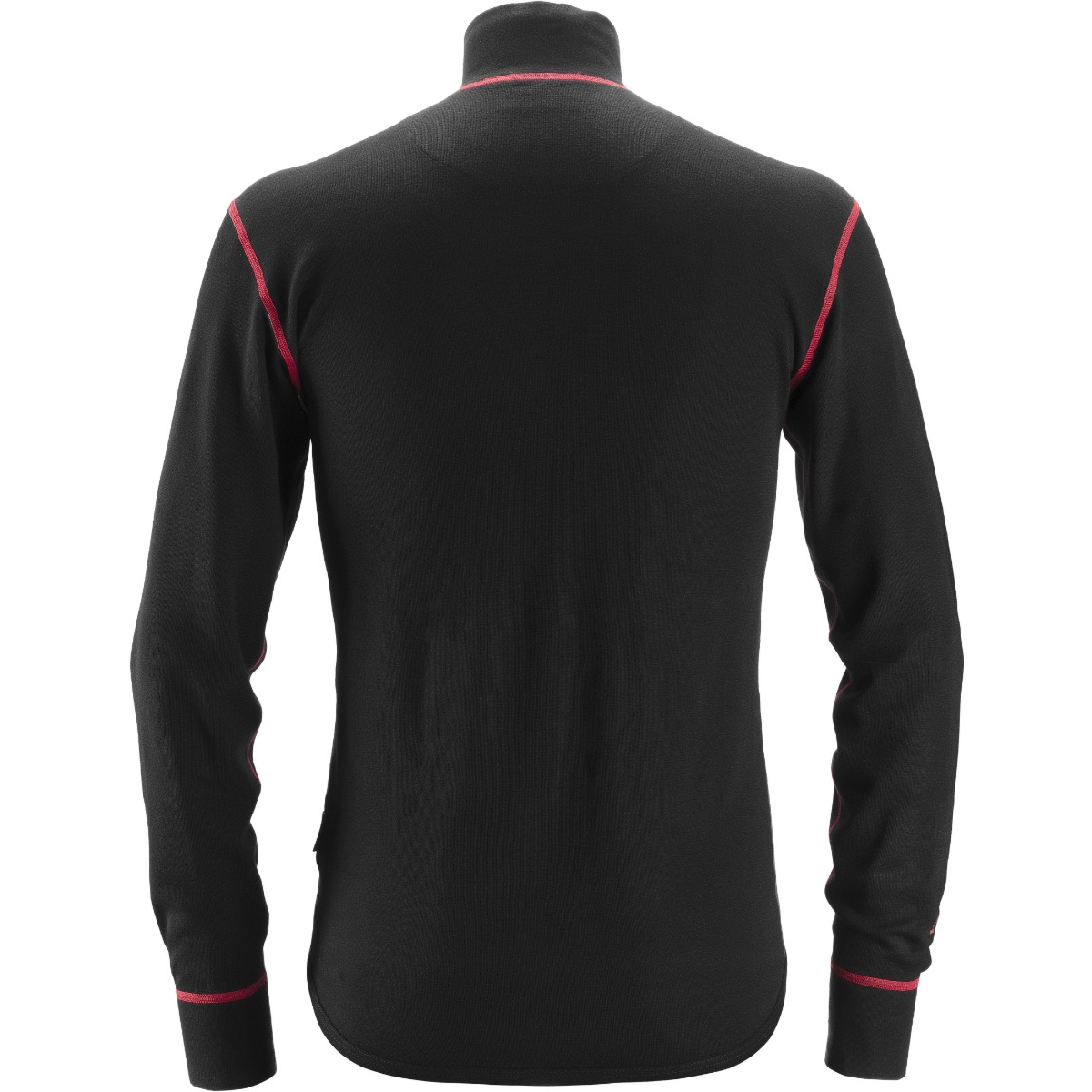 Half Zip Wool Long Sleeve Shirt