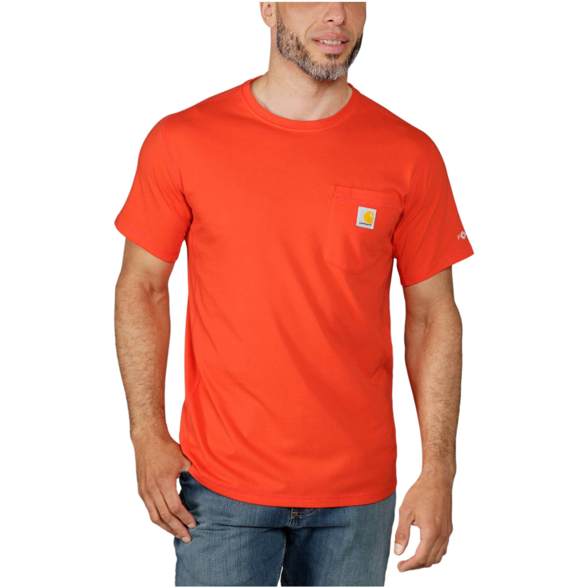 Force® relaxed fit midweight short-sleeve pocket t-shirt