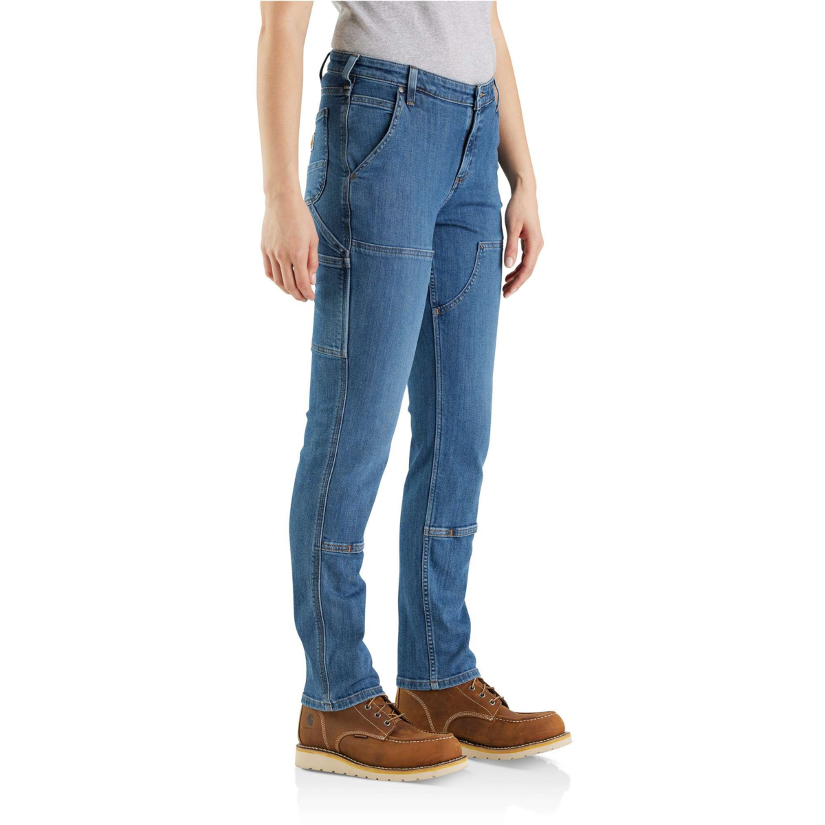 Rugged flex® relaxed fit double front straight jean