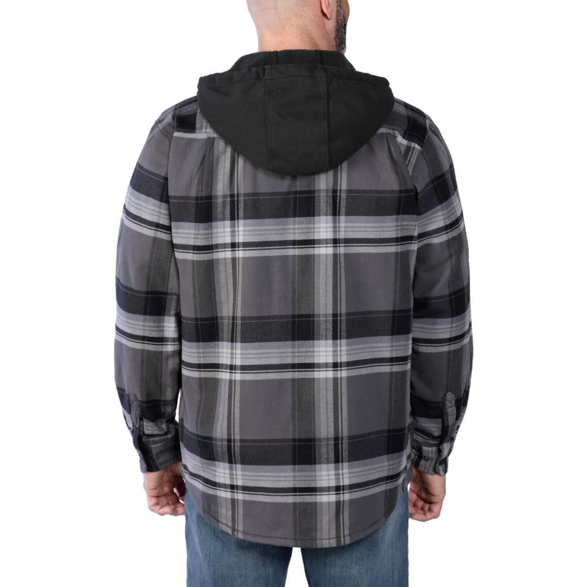Rugged Flex™ Relaxed Fit Flannel Fleece Lined Hooded Shirt Jac