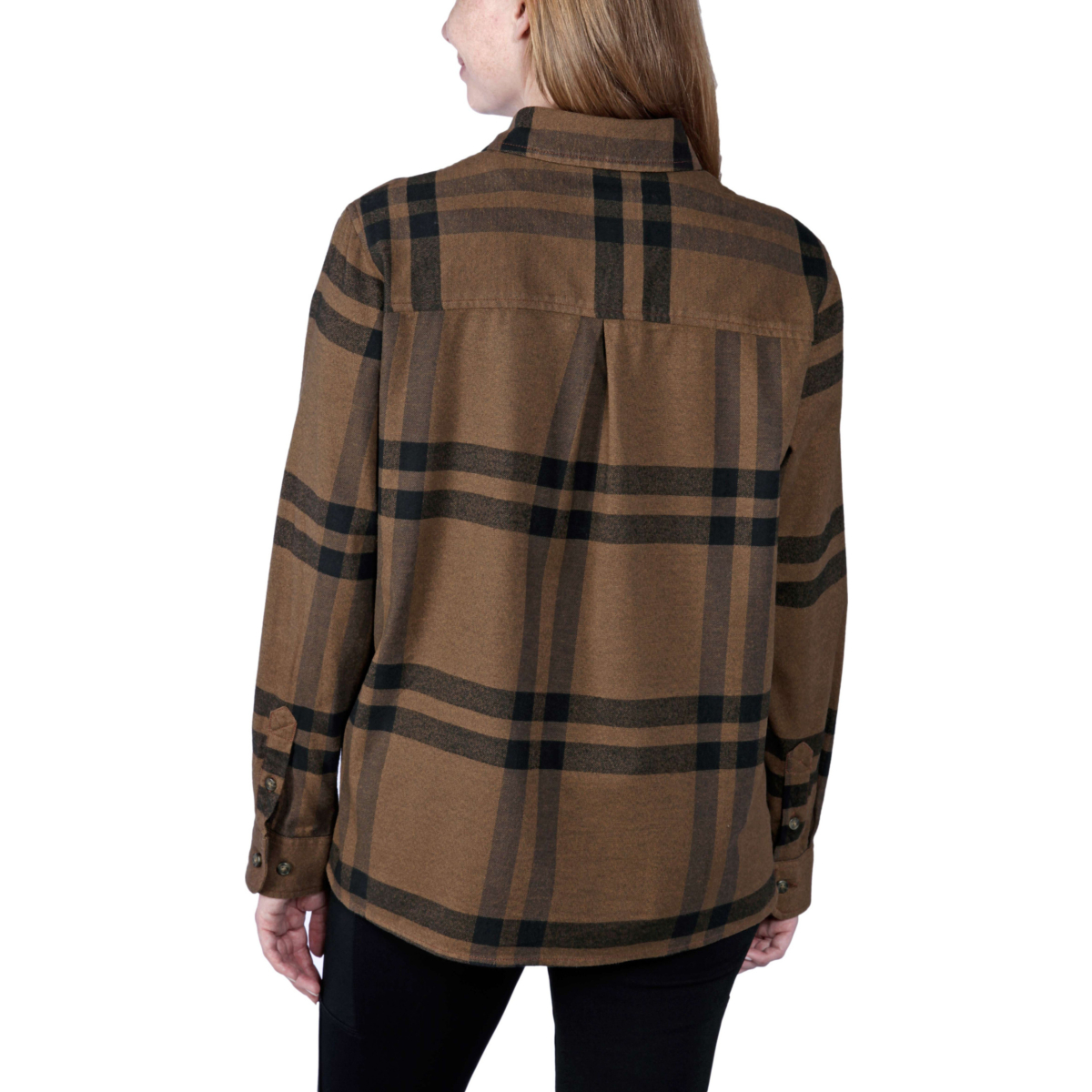 Rugged Flex™ Loose Fit Midweight Flannel Long-Sleeve Plaid Shirt