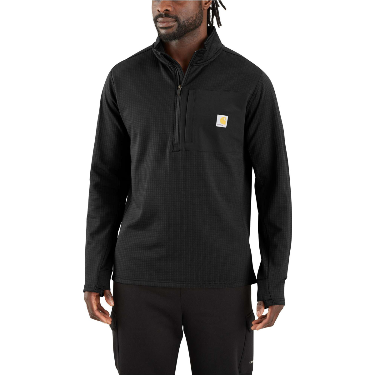 Carhartt Force™ Relaxed Fit Mock Neck Half-Zip T-Shirt