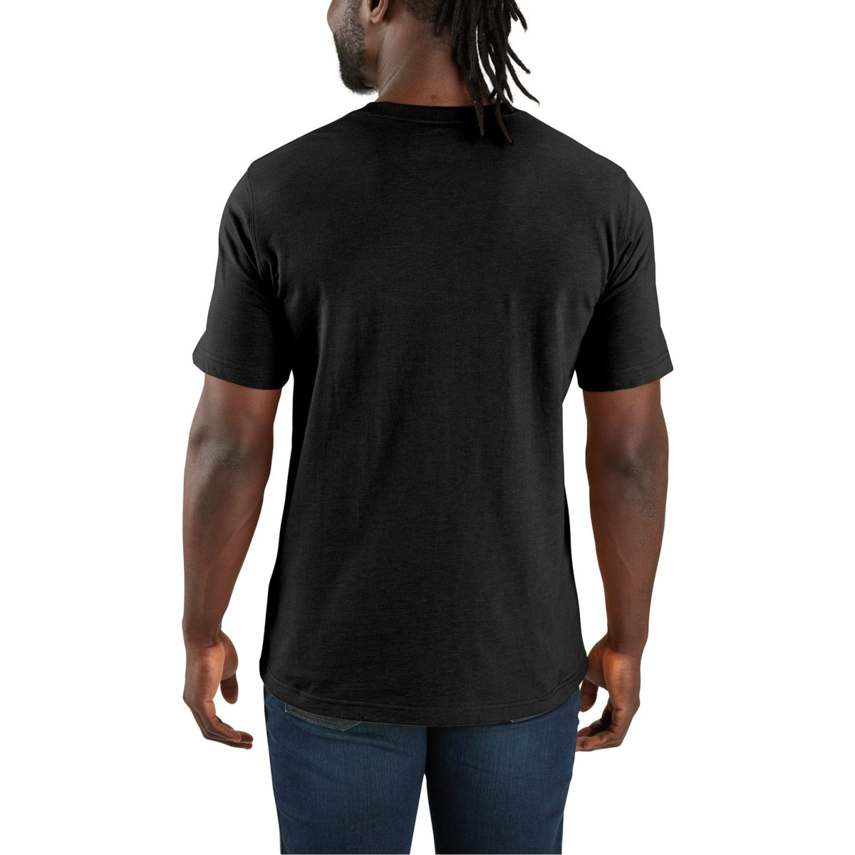 Relaxed Fit Lightweight Short-Sleeve Pocket Script Graphic T-Shirt