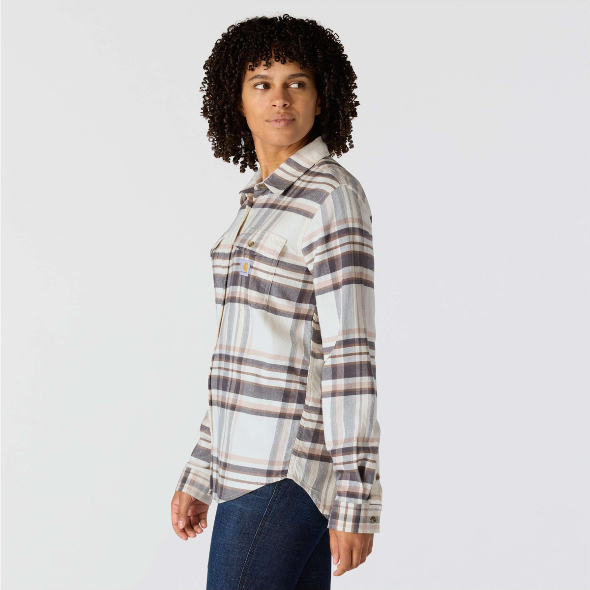 TENCEL™ Fibre Series Relaxed Fit Long-Sleeve Flannel Shirt