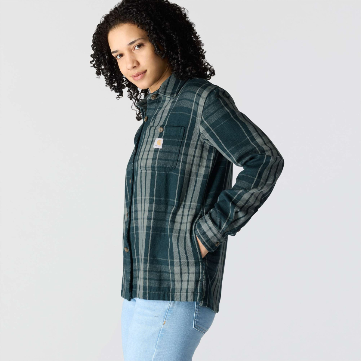 TENCEL™ Fibre Series Loose Fit Twill Check Shirt