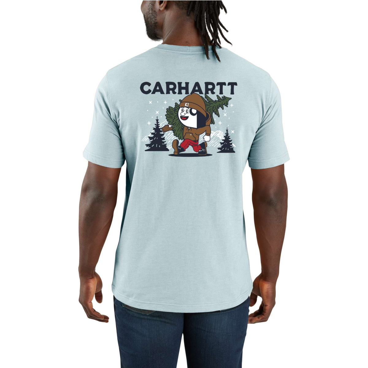 Relaxed Fit Heavyweight Short-Sleeve Pocket Outdoor Graphic T-Shirt